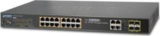 L2+ Yönetilebilir Switch (L2+ Managed Switch)&lt;br&gt;16-Port 10/100/1000Base-T IEEE 802.3 at/af Po