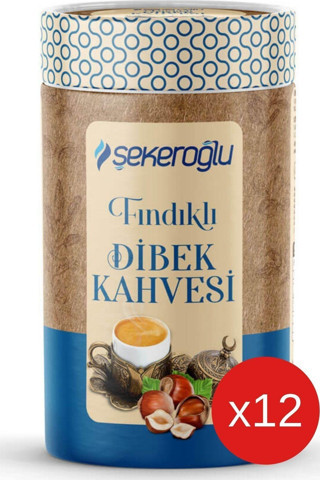 Şekeroğlu Fındıklı Dibek Kahvesi 200 gr Silindir ( 12 Adet )