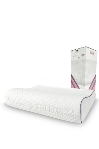 Viscotex Ortopedik Boyun Destekli Visco Yastık, 60x40x10/8 cm. Beyaz