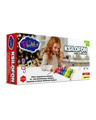 Playwood Ahşap Eğitici Ksilofon 8 Farklı Nota Ony405