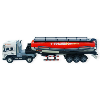 Metal Tır 1:24 - Sesli Işıklı Tanker Tır 39 cm - Beyaz Kafa