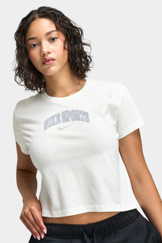 Nike Short-Sleeve Womes T-Shirt White Kadın Tişört Beyaz