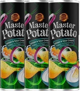 Master Potato Soğanlı & Ekşi Kremalı Cips 160 gr 3 Adet