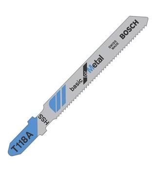 Bosch - Ekonomik Seri Metal İçin T 118 A Dekupaj Testeresi Bıçağı - 100'Lü Paket