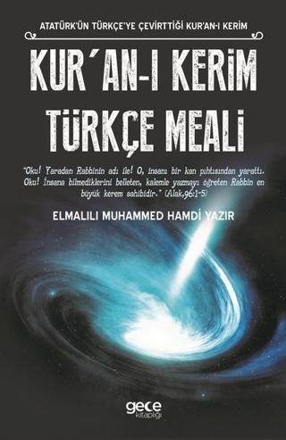 Kur'an-ı Kerim Türkçe Meali - Elmalılı Muhammed Hamdi Yazır - Gece Kitaplığı