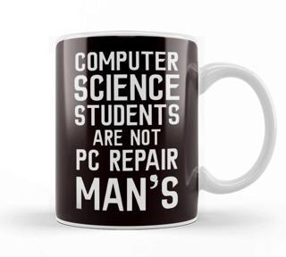 Baskı Dükkanı Computer Science Student Coder Developer Programmer Software Kupa Bardak Porselen
