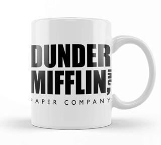 Baskı Dükkanı Dunder Mifflin World'S Best Boss The Office Tv Show Kupa Bardak Porselen