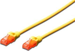 Digitus Patch Kablo, U-UTP, CAT. 6, 5 metre, AWG 26/7, Cu, LSZH, sarı renk