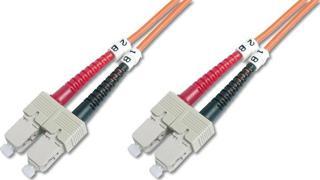 Digitus SC-SC Fiber Optik Patch Kablo, 1 metre, Multimode, Duplex, 62.5/125