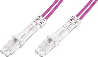 Beek LC-LC Fiber Optik Patch Kablo, Multimode OM 4 50/125 Duplex, 3.0mm, LSZH, 15 metre