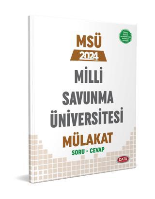 Data 2024 MSÜ Milli Savunma Üniversitesi Mülakat Soru - Cevap Data Yayınları - Data Yayınları