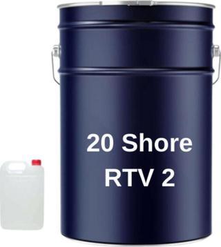 RTV 2 20 Shore Kalıp Silikonu 25 Kg Renk Beyaz