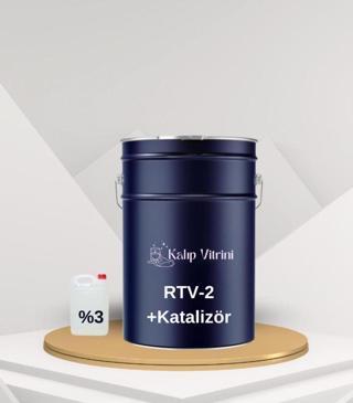 RTV-2 Kalıp Silikonu 1.kalite 5 Shore / 10 Shore Beyaz 25 Kg Renk Beyaz