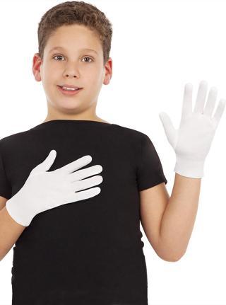 himarry Beyaz Renk Çocuk Boy Likralı Pandomim Eldiveni