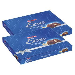 Ülker Ece Bütün Fındıklı Sütlü Çikolata 215 gr 2 li