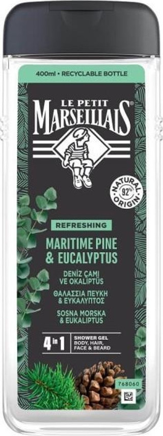 Le Petıt Marseıllaıs Duş Jeli For Men Deniz Çamı Ve Okaliptus 400 Ml