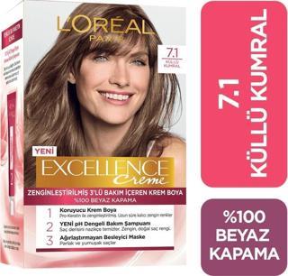 L'Oréal Paris Excellence Creme Saç Boyası 7.1 Küllü Kumral