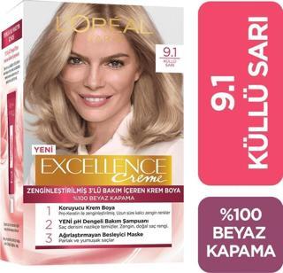 L'Oréal Paris Excellence Creme Saç Boyası 9.1 Küllü Kumral