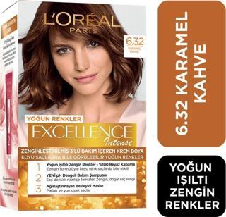 L'Oréal Paris Excellence Intense Saç Boyası 6.32 Karamel Kahve