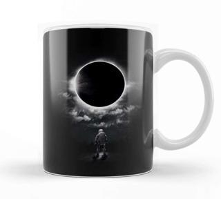 Baskı Dükkanı Cosmic Eclipse Kupa Bardak Porselen