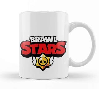 Baskı Dükkanı Brawl Stars Logo Kupa Bardak Porselen