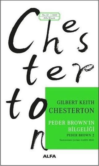 Peder Brown'un Bilgeliği - Gilbert Keith Chesterton - Alfa Yayıncılık