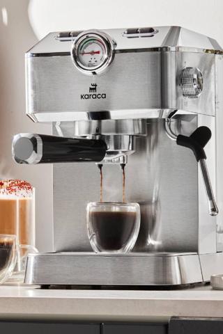 Karaca Coffee Art 1101 Süt Köpürtücülü 20bar Basınçlı Espresso Latte Cappuccino Americano Mak. 1,5l