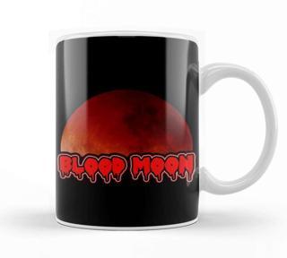 Baskı Dükkanı Blood Moon Eclipse Lunar Kupa Bardak Porselen