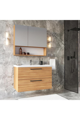 Teta Home Batum 65 Cm Mdf Banyo Dolabı Seti