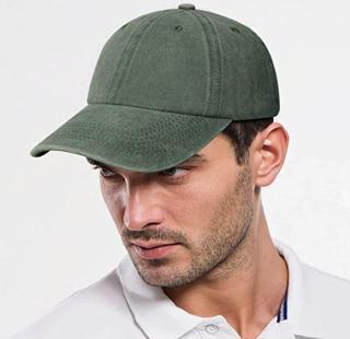 Beyzbol Şapkası %100 Pamuk Düz Eskitme - Yeni Sezon – Son Trend - Yeşil