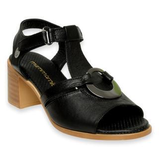 Mammamia D24Ys-1460Z Topuklu Siyah Kadın Sandalet