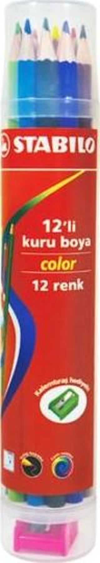 Stabilo Color 12'li Plastik Tüp Kuru Boya 