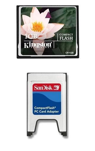 Kingston 1 Gb Compact Flash Hafıza Kartı +Pcmıa Kart Okuyucu