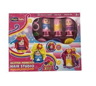 Playtoys Oyuncak Hair Studıo Glitter Princess Oyun Hamuru Seti 423