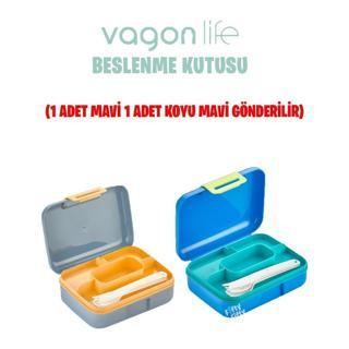 Vagonlife Plastik Beslenme Kutusu Lunch Box  LV-160 GRİ + PEMBE