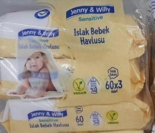 Jenny & Willy Sensitive Islak Bebek Havlusu 60X3