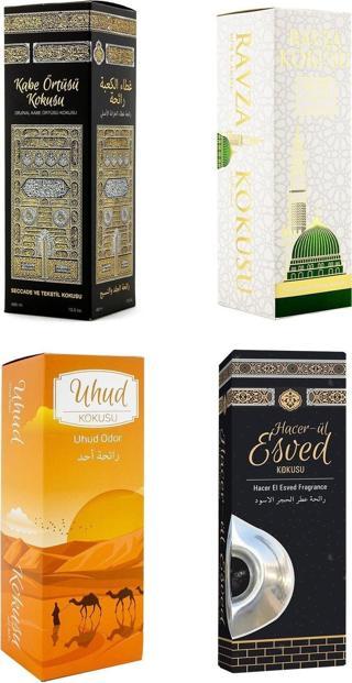 Esved Kabe Örtüsü Kokusu Medine Ravza Kokusu Uhud Kokusu Ve Hacerül Kokusu Sprey 400 Ml.