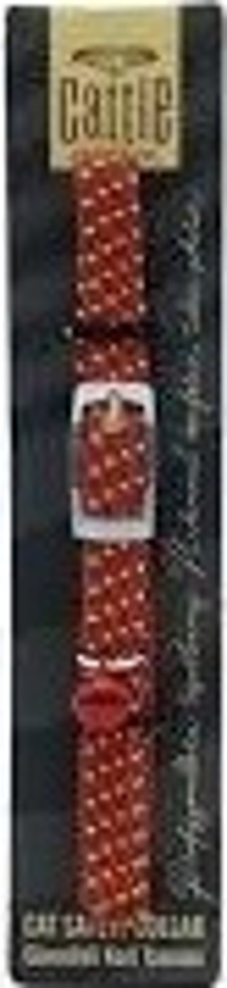 CATTİE LASTİKLİ KEDİ BOYUN TASMASI KIRMIZI 1X20-30CM