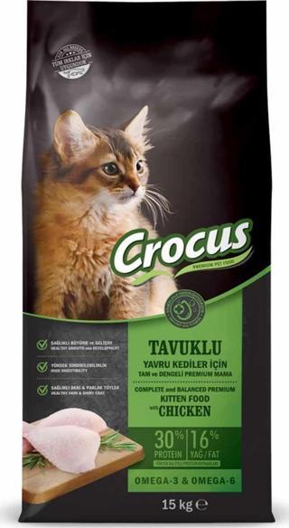 Crocus Tavuklu Yavru Kedi Maması 15 Kg