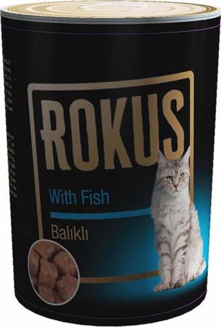 Rokus Balıklı Yetişkin Kedi Konserve Maması 410 Gr