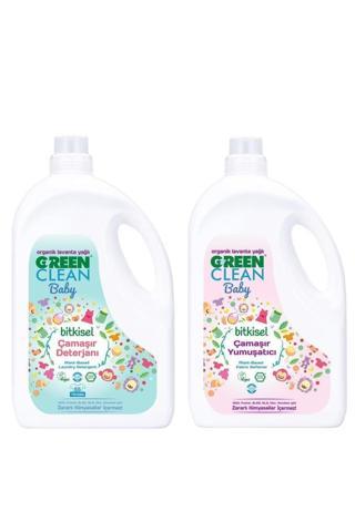 U Green Clean Baby Çamaşır Deterjanı Yumuşatıcı 2,75 Lt. 2 Li Set