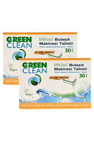 U Green Clean Bitkisel Bulaşık Makinası Tableti 30lu X 2 Adet