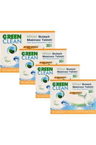 U Green Clean Bulaşık Makinesi Organik Bitkisel Tablet 30 X 4 Adet