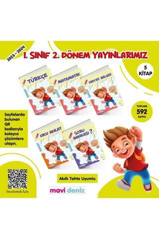 MAVİ DENİZ YAYINLARI 1.SINIF 2.DÖNEM 4'LÜ SET - Mavi Deniz Yayınları
