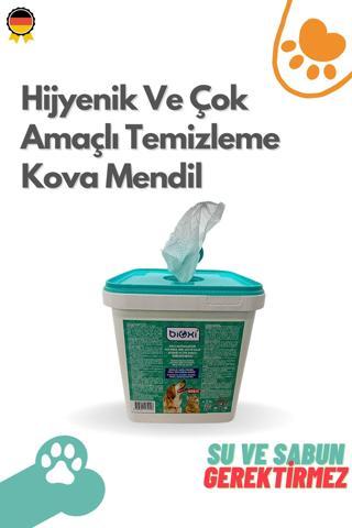 Bioxi ® Köpek, Kedi Ürünleri ;Tüy Ve Pati Hijyenik Ve Çok Amaçlı Temizleme Kova Mendil