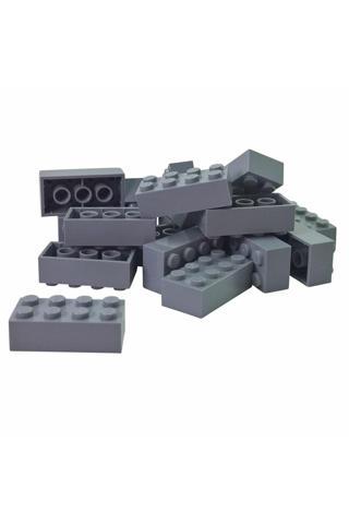 LEGO Orjinal Aksesuar Moc Custom Creator Brick 2 X 4 Tuğla Açık Gri