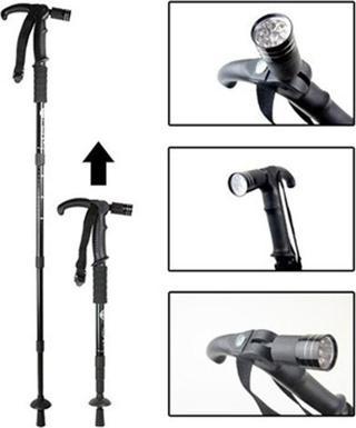 Boya Göre Ayarlı Işıklı Yürüyüş Bastonu Watton Wt-002