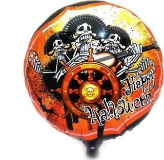 Kuru Kafalı Korsanlar Halloween Şekilli Folyo Balon 45 cm