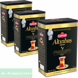 Çaykur Altınbaş Çay Teneke Kutu 400 gr. x 3
