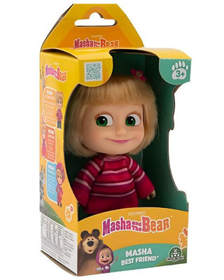 Maşa Ve Koca Ayı Pembe Kazaklı Maşa Figürü 12 cm